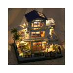 DIY Book Nook Kit – Mini Blue Waltz | LED Glowing Miniature Room
