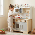 Wooden Play Kitchen with Oven and Sink