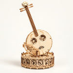 3D Wooden Puzzle Chinese Lute Music Box Kit – DIY Ruan Model Craft Gift