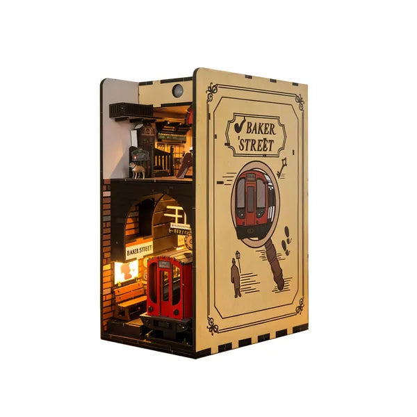 Street Scene Wooden Book Nook Model Kit