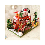 DIY Book Nook Kit – Christmas Car House | LED Holiday Miniature Scene