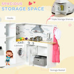 Corner Play Kitchen with Washing Machine and Ice Maker