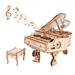 Wooden Piano Music Box Construction Kit