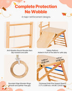 Wooden Indoor Playground with Swing and Climbing Ladder