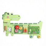 Green Dinosaur Wall-Mounted Activity Board