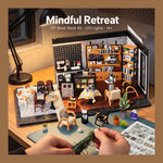 DIY Book Nook Kit – Mindful Retreat | LED Skylight Coffee House Kit