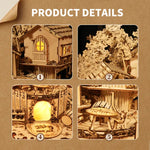 Illuminated Wooden Tree House Construction Kit