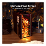 DIY Book Nook Kit – Chinese Food Street | LED Night-Market Scene