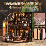 Library Study Miniature Book Nook Kit with Lights