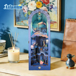 Underwater Book Nook Wooden Model Kit with Lights