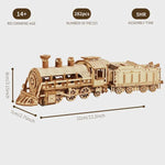 Wooden Locomotive and Carriage Model Kit