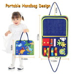 Portable Fabric Busy Board Activity Book
