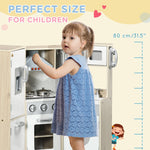 Large Corner Wooden Kitchen Playset with Cooking Accessories