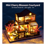 DIY Book Nook Kit – Mini Cherry Blossom Courtyard | LED Sakura Book Nook