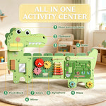 Green Dinosaur Wall-Mounted Activity Board