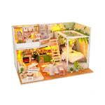 DIY Book Nook Kit – Whispering Forest Florals | LED Wooden Floral Hideaway