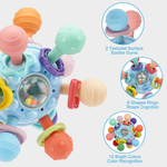 Colorful Sensory Rattle and Teething Toy
