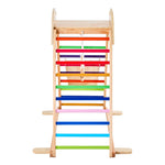 Wooden Climbing Frame with Slide and Rings