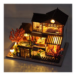 DIY Book Nook Kit – Mini Cherry Blossom Courtyard | LED Sakura Book Nook