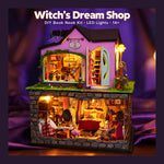 DIY Book Nook Kit – Witch's Dream Shop | LED Fantasy Miniature House