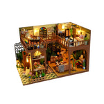 DIY Book Nook Kit – Light and Shadow Story | Retro Loft with Cover