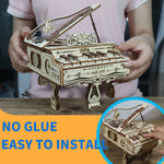 Wooden Piano Music Box Construction Kit