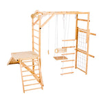 Wooden Indoor Playground with Monkey Bars