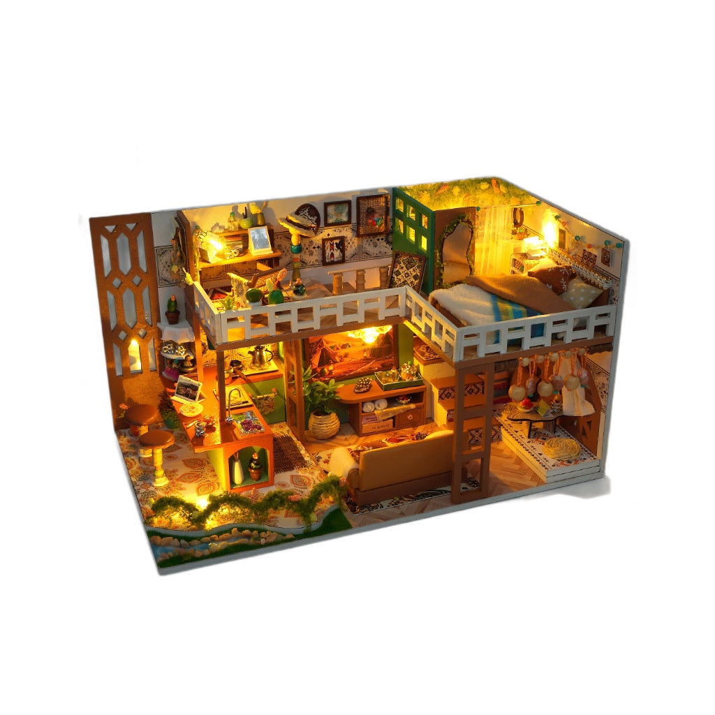 DIY Book Nook Kit – Dream Weaver's Cottage | Bohemian Miniature Room