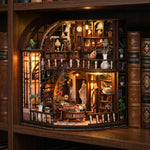 Library Study Miniature Book Nook Kit with Lights