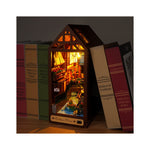 DIY Book Nook Kit – Carefree Days | Tall Glowing Wooden Room Kit