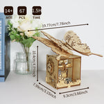 Wooden Butterfly Music Box Model Kit