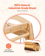 Compact Wooden Indoor Playground with Slide