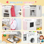 Corner Play Kitchen with Washing Machine and Ice Maker
