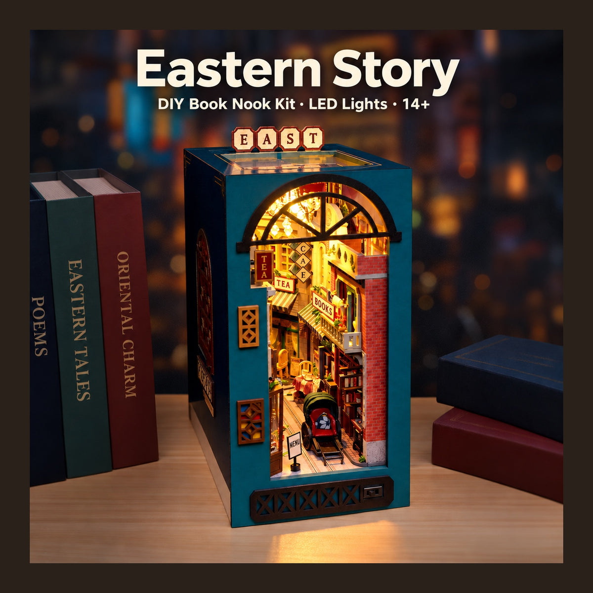DIY Book Nook Kit – Eastern Story | Wooden Storybook Diorama Kit