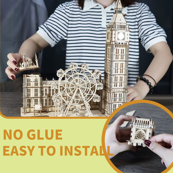 Big Ben Wooden Clock Construction Kit