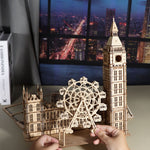 Big Ben Wooden Model Kit with Desktop Clock