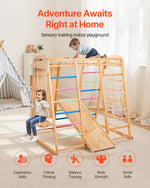 Wooden Indoor Playground with Slide and Swing