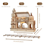 Wooden Railway Station Construction Model Kit