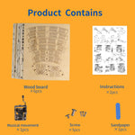 Wooden Whale Music Box Construction Kit