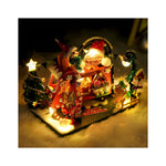 DIY Book Nook Kit – Christmas Car House | LED Holiday Miniature Scene