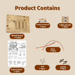 Illuminated Wooden Tree House Construction Kit