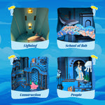 Underwater Book Nook Wooden Model Kit with Lights