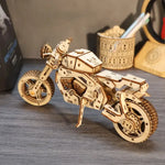 Wooden Motorcycle Display Model Construction Kit