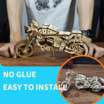 Wooden Motorcycle Construction Model Kit