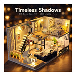 DIY Book Nook Kit – Timeless Shadows | Wooden Miniature Room with Light