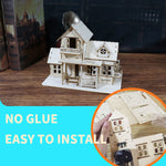 Wooden Miniature House Kit with Music and Lights