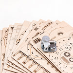 3D Wooden Puzzle Castle in the Sky Music Box – DIY Vintage Castle Decor