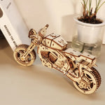 Wooden Motorcycle Display Model Construction Kit