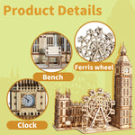 Big Ben Wooden Clock Construction Kit