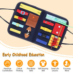 Portable Fabric Busy Board Activity Book
